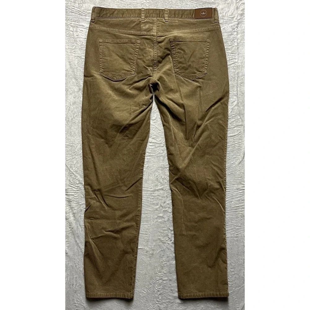 Peter Millar Pants Mens 36x31 Brown Superior Soft Corduroy 5-Pocket Stretch